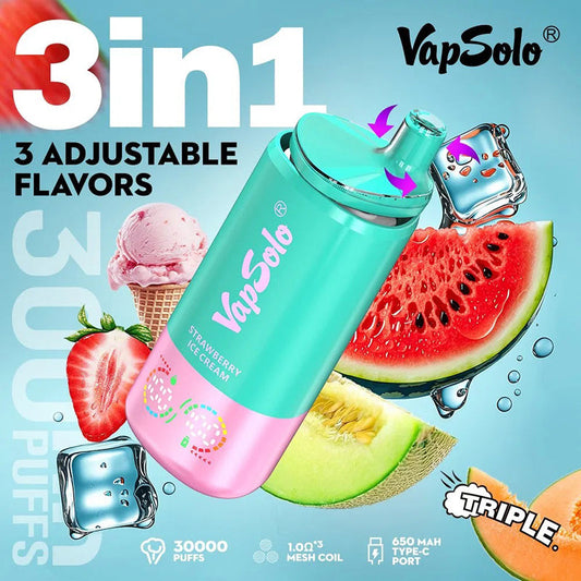 Vapsolo Triple 30000 Puffs Einweg-Vape Großhandel 