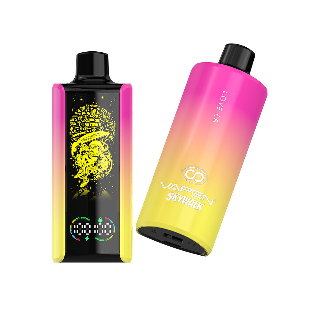 EU Newest Pulse Disposable Vape 25000 Puffs Vapen Skywalk E Cigarette Full Screen Display Smart Disposable Vaper Vapsolo Super RazzBar Razz Bar 15000 15K Puff Updated