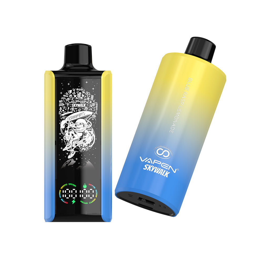 EU Newest Pulse Disposable Vape 25000 Puffs Vapen Skywalk E Cigarette Full Screen Display Smart Disposable Vaper Vapsolo Super RazzBar Razz Bar 15000 15K Puff Updated