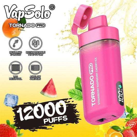12000 Puffs Disposable Vape - Rechargeable. 10 Flavors. Mesh Coil