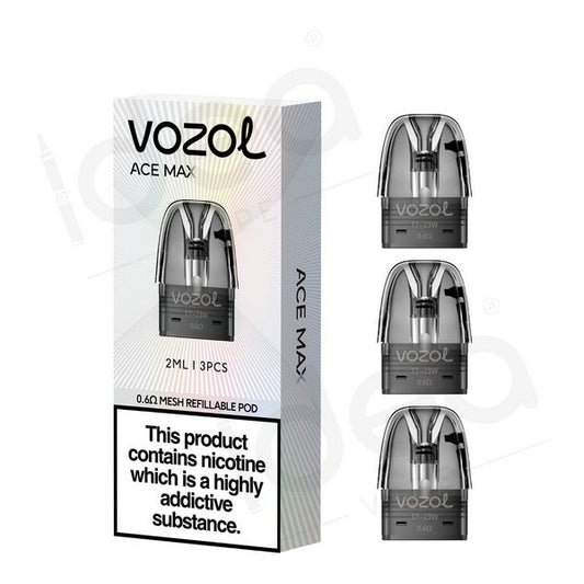 Vozol Ace Max Vape Nachfüll-Pods, 3er-Pack