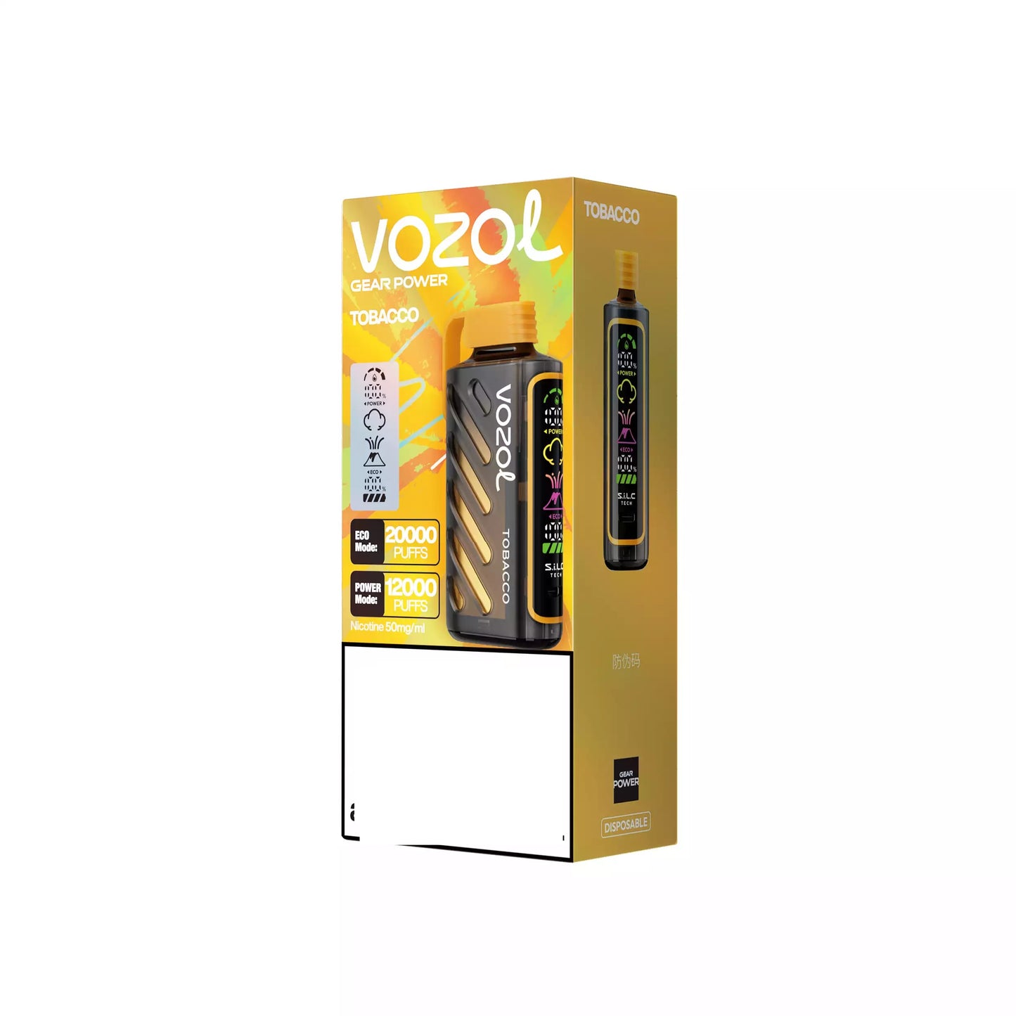 Vozol Gear Power 20000 Puffs Dual Mesh Full Display Bulk Buy Rechargeable Disposable Vapes Wholesale