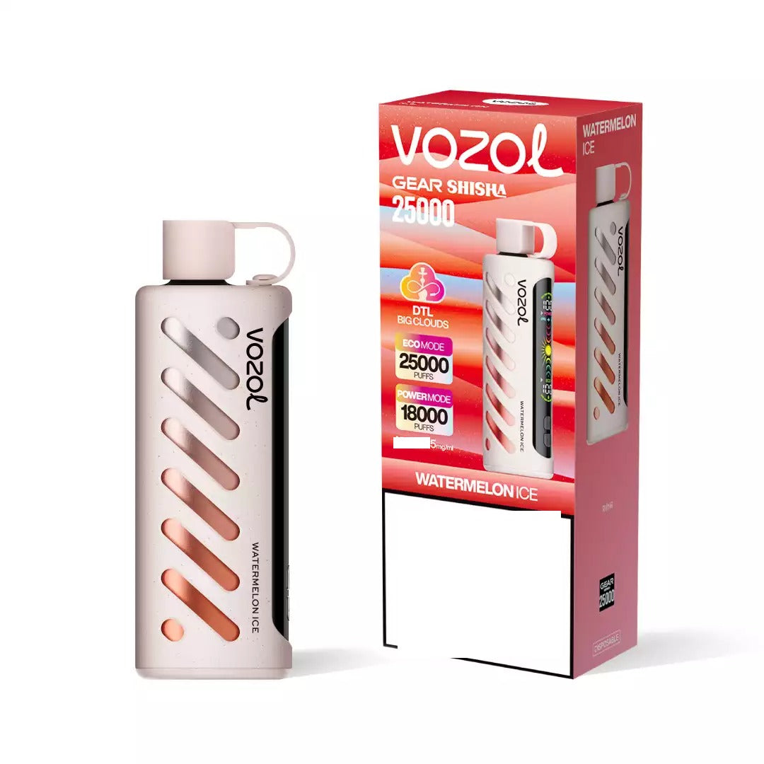 VOZOL Gear Shisha 25000 Puffs Dual Mesh Audio Interactive 50mg Bulk Buy Rechargeable Disposable Vapes Wholesale