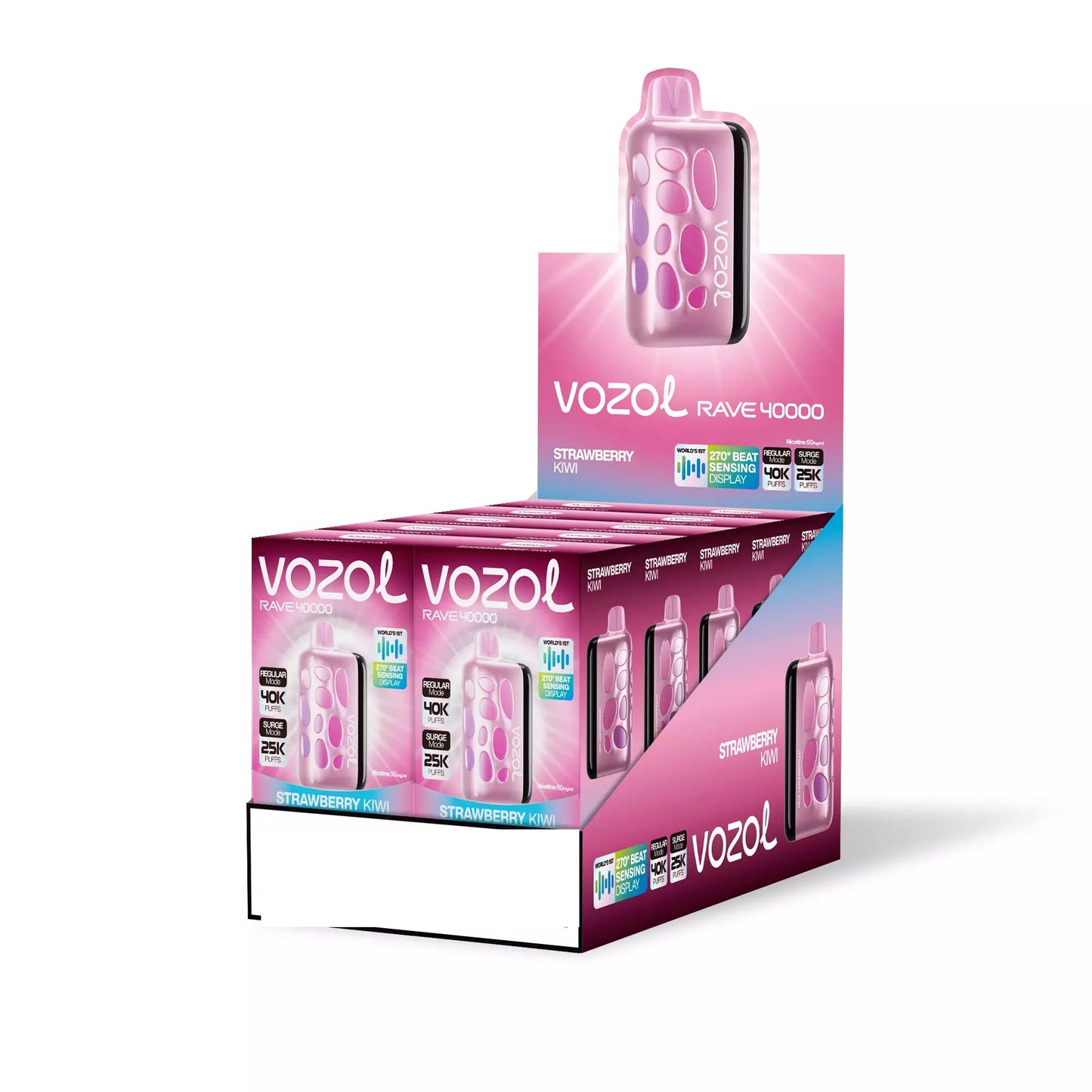 VOZOL RAVE 40000 Puffs Dual Mesh Dual Mode Digital Display Bulk Buy 40K Rechargeable Disposable Vapes Wholesale