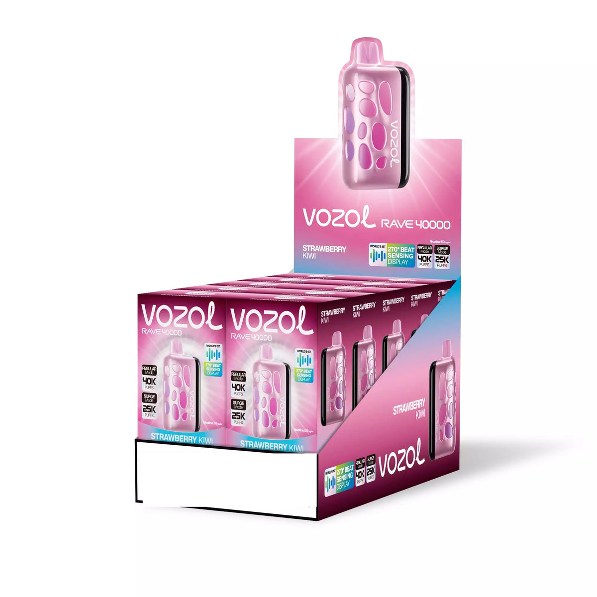 VOZOL RAVE 40000 Puffs Dual Mesh Dual Mode Digital Display Bulk Buy 40K Rechargeable Disposable Vapes Wholesale