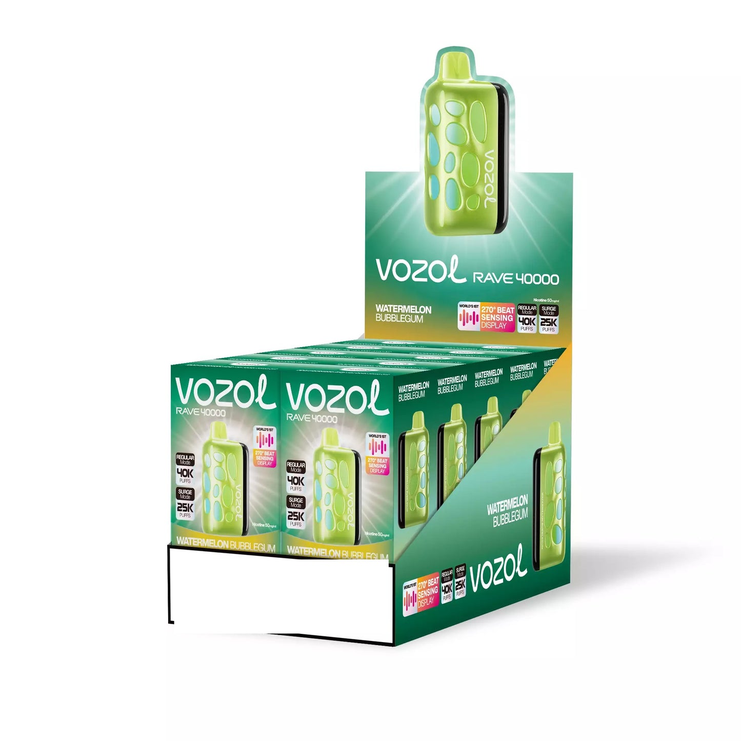VOZOL RAVE 40000 Puffs Dual Mesh Dual Mode Digital Display Bulk Buy 40K Rechargeable Disposable Vapes Wholesale