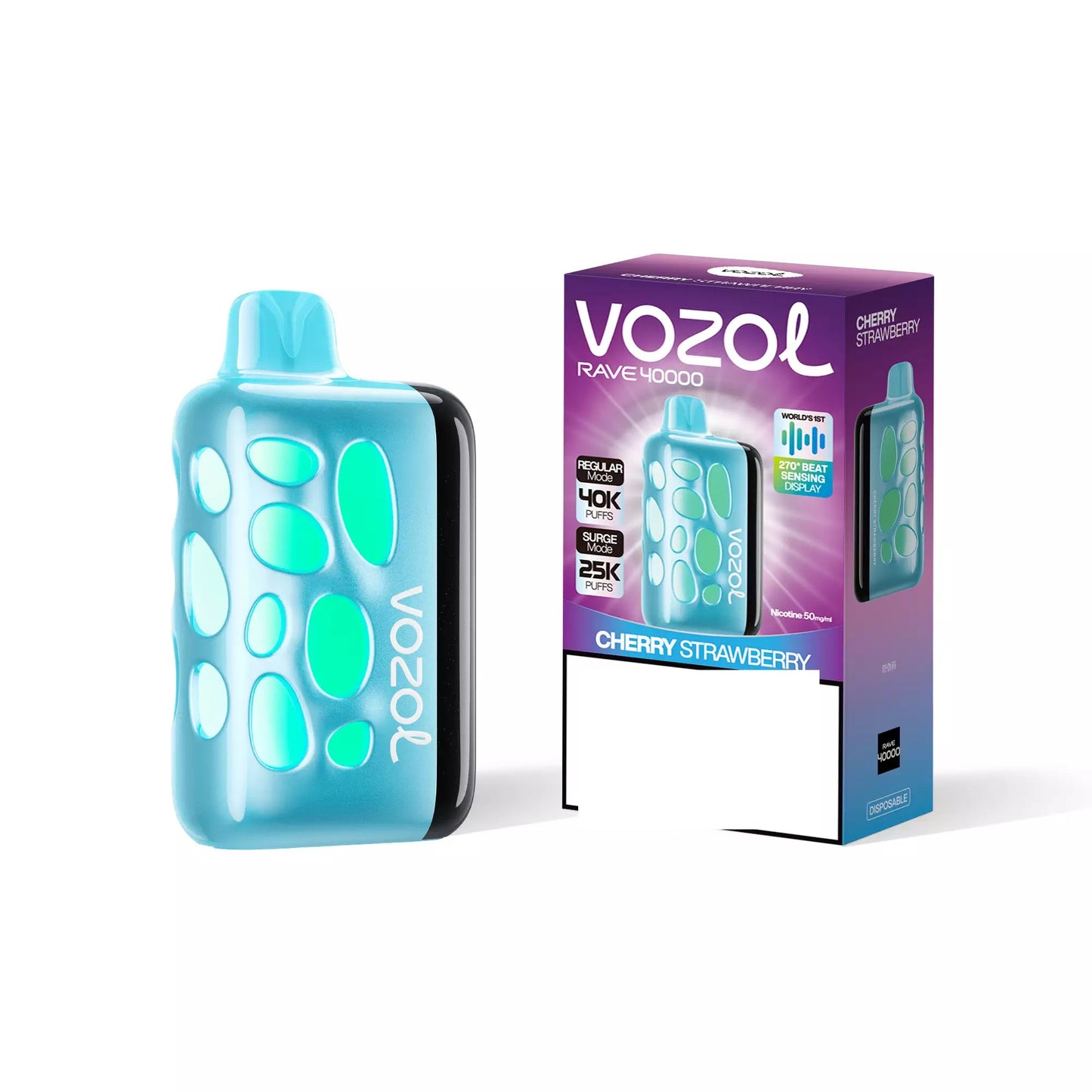 VOZOL RAVE 40000 Puffs Dual Mesh Dual Mode Digital Display Bulk Buy 40K Rechargeable Disposable Vapes Wholesale