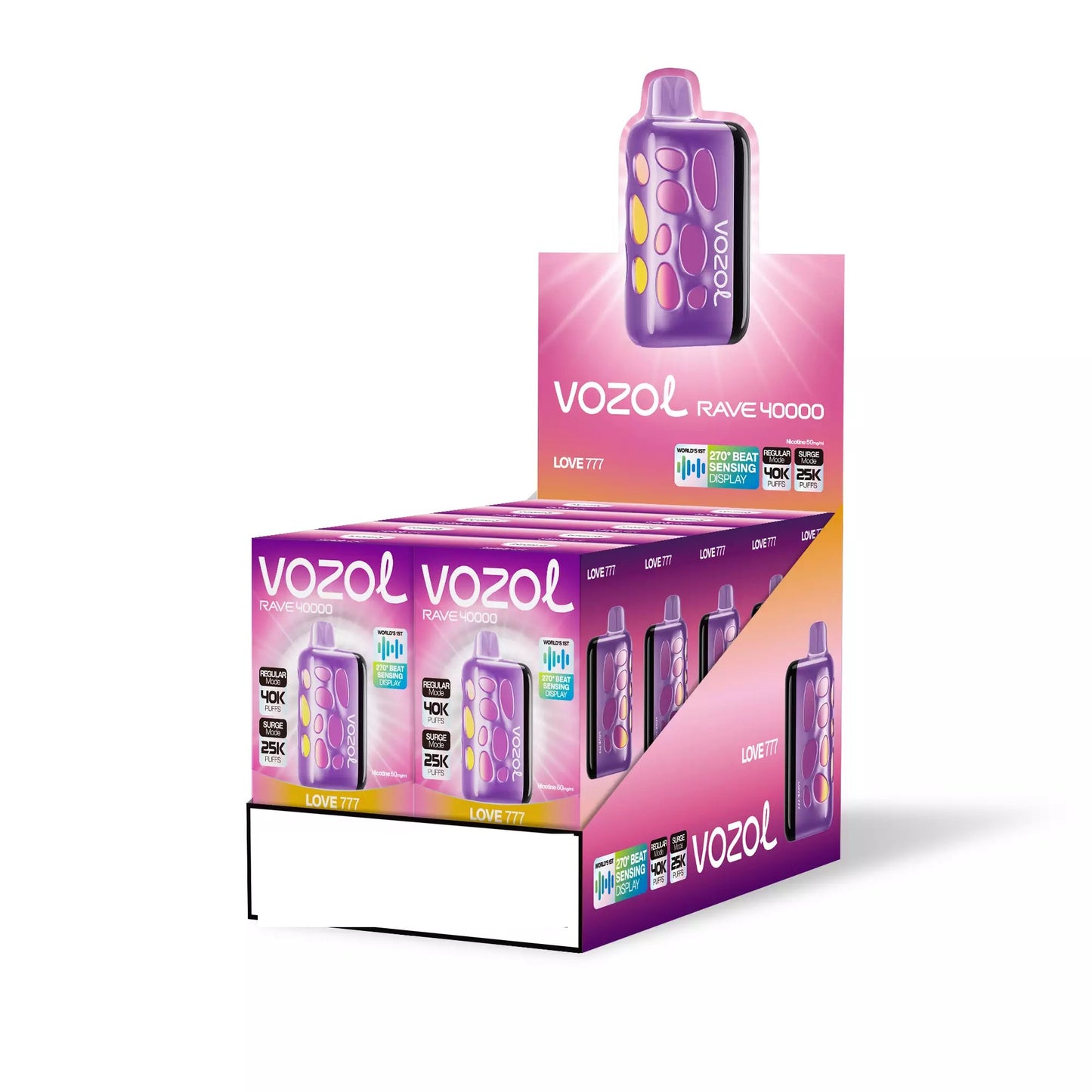 VOZOL RAVE 40000 Puffs Dual Mesh Dual Mode Digital Display Bulk Buy 40K Rechargeable Disposable Vapes Wholesale