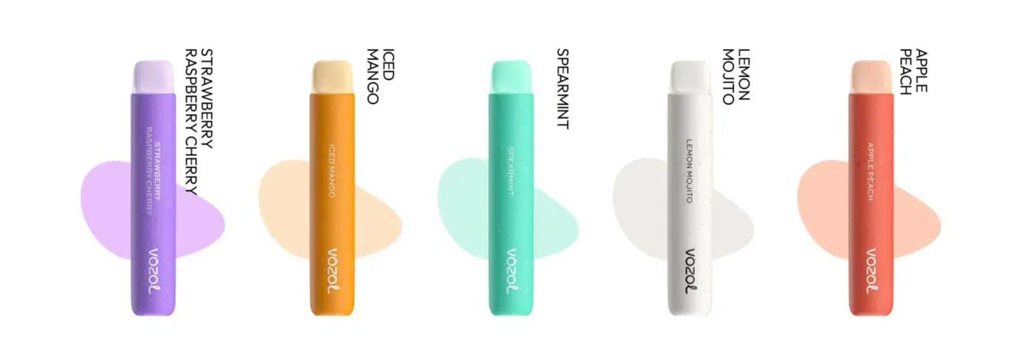Vozol Star 600 puffs Bundle Disposable Vape Kit 20mg Nicotine 550mAh battery 15 Flavors