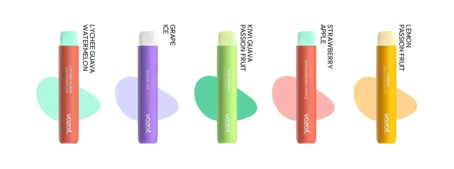 Vozol Star 600 puffs Bundle Disposable Vape Kit 20mg Nicotine 550mAh battery 15 Flavors