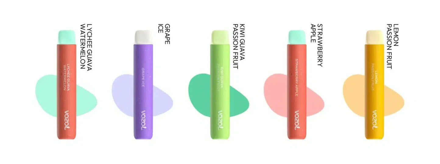 Vozol Star 600 puffs  10 Pc of Bundle Disposable Vape Kit 20mg Nicotine  550mAh battery  15 Flavors