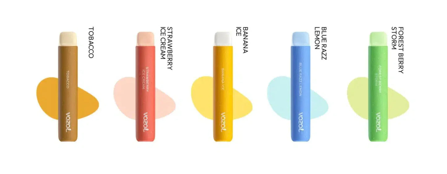 Vozol Star 600 puffs  10 Pc of Bundle Disposable Vape Kit 20mg Nicotine  550mAh battery  15 Flavors