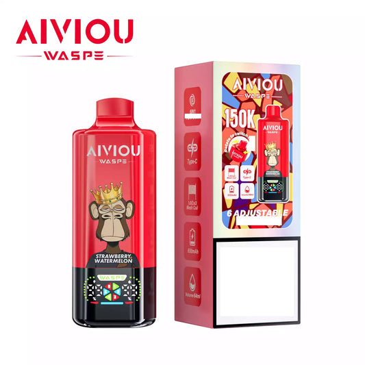 WASPE AIVIOU 150000 Puffs Six Tastes Bulk Buy Rechargeable Disposable Vapes Wholesale