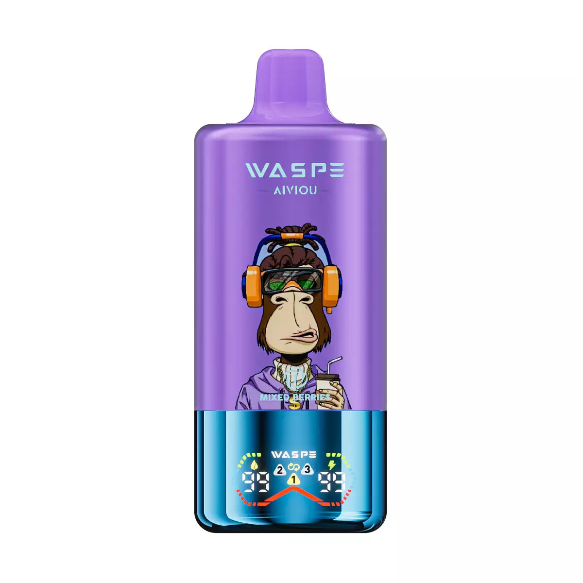 WASPE AIVIOU 60000 Puffs Triple Tastes Digital Screen Bulk Buy 60K Rechargeable Disposable Vapes Wholesale