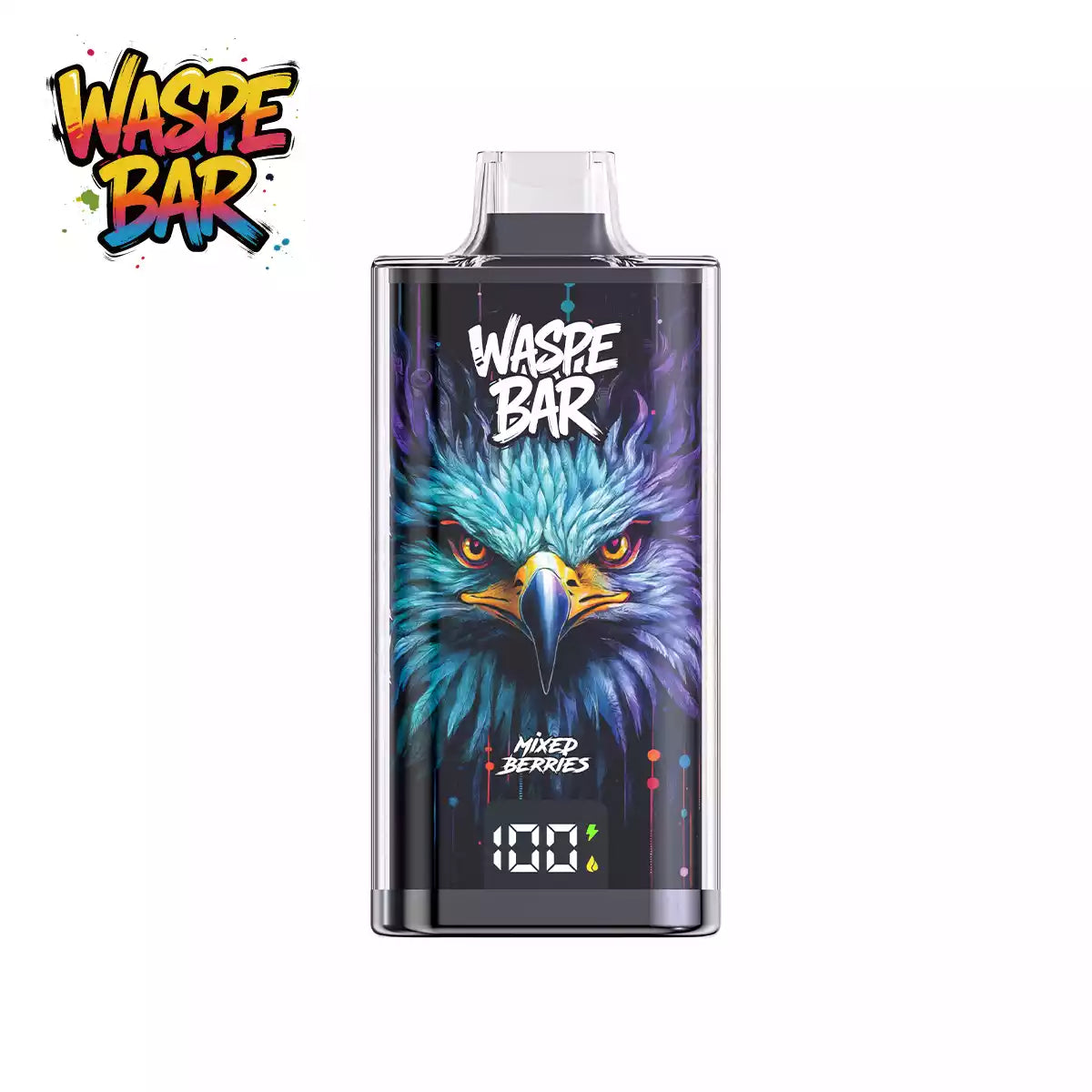 WASPE BAR 60000 60K Puffs Disposable Vapes Wholesale Bulk Buy High Capacity Rechargeable Mesh Coil LED Screen