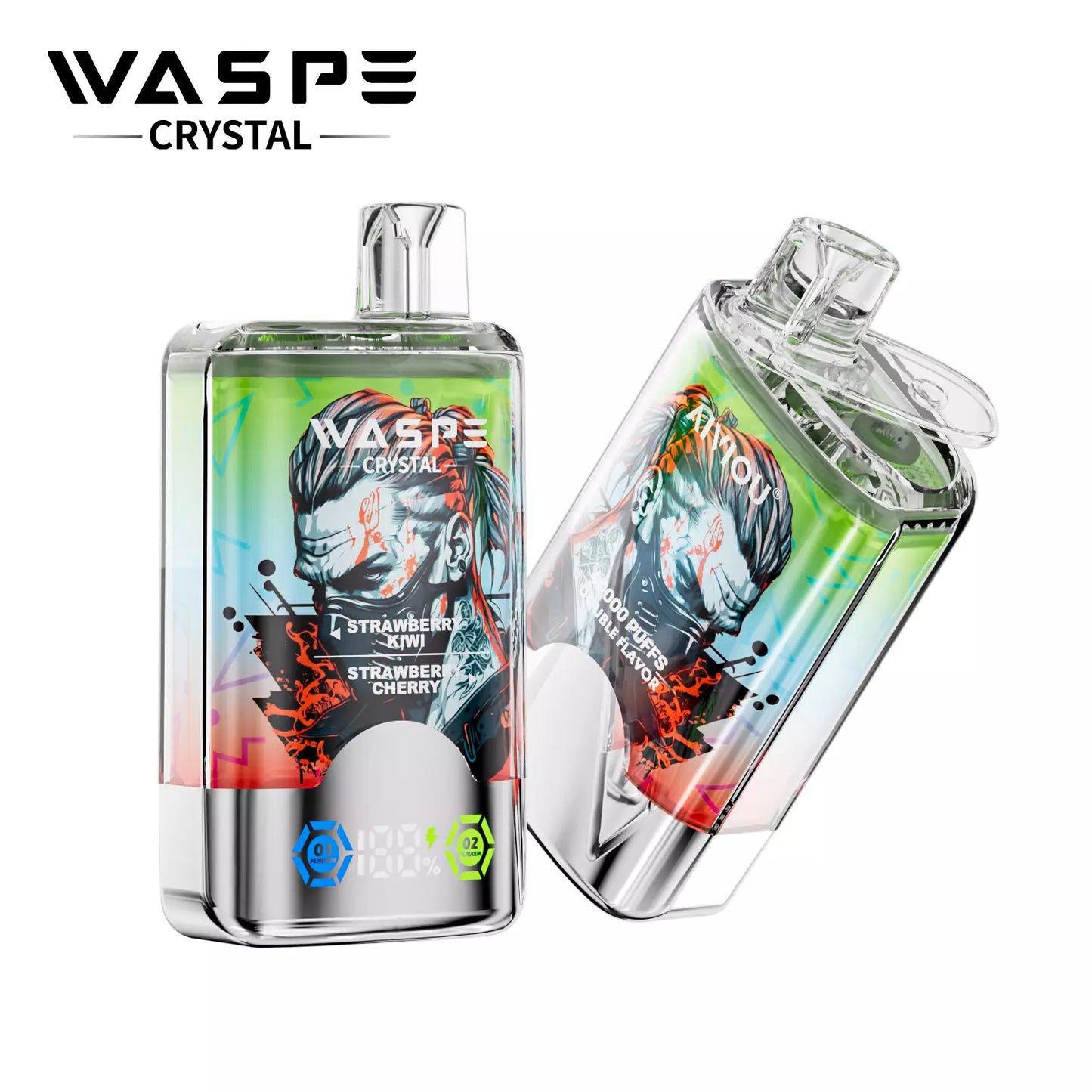WASPE Crystal 40000 Puffs Double Taste Disposable Vapes Wholesale