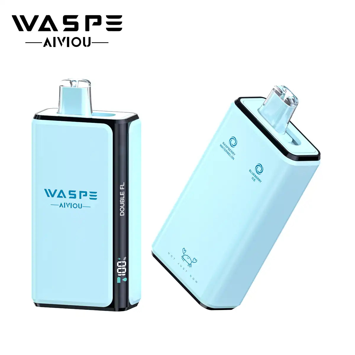 WASPE AIVIOU Double Taste 100000 Puffs Pro 2 In 1 100K Disposable Vapes Wholesale Bulk Buy Mesh Coil LED Screen