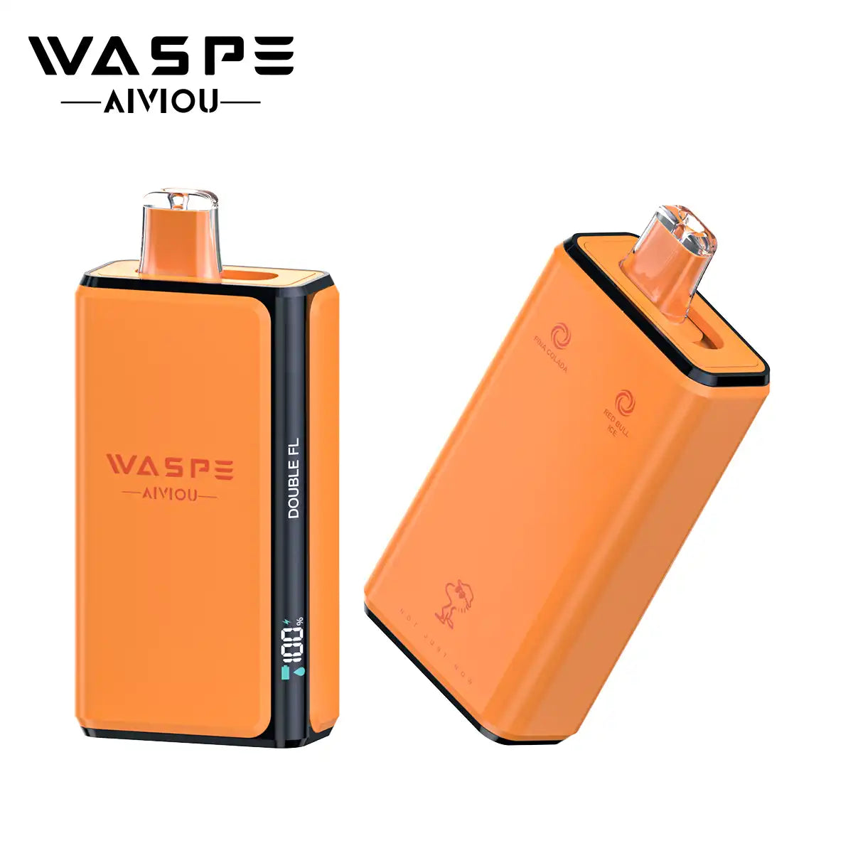 WASPE AIVIOU Double Taste 100000 Puffs Pro 2 In 1 100K Disposable Vapes Wholesale Bulk Buy Mesh Coil LED Screen