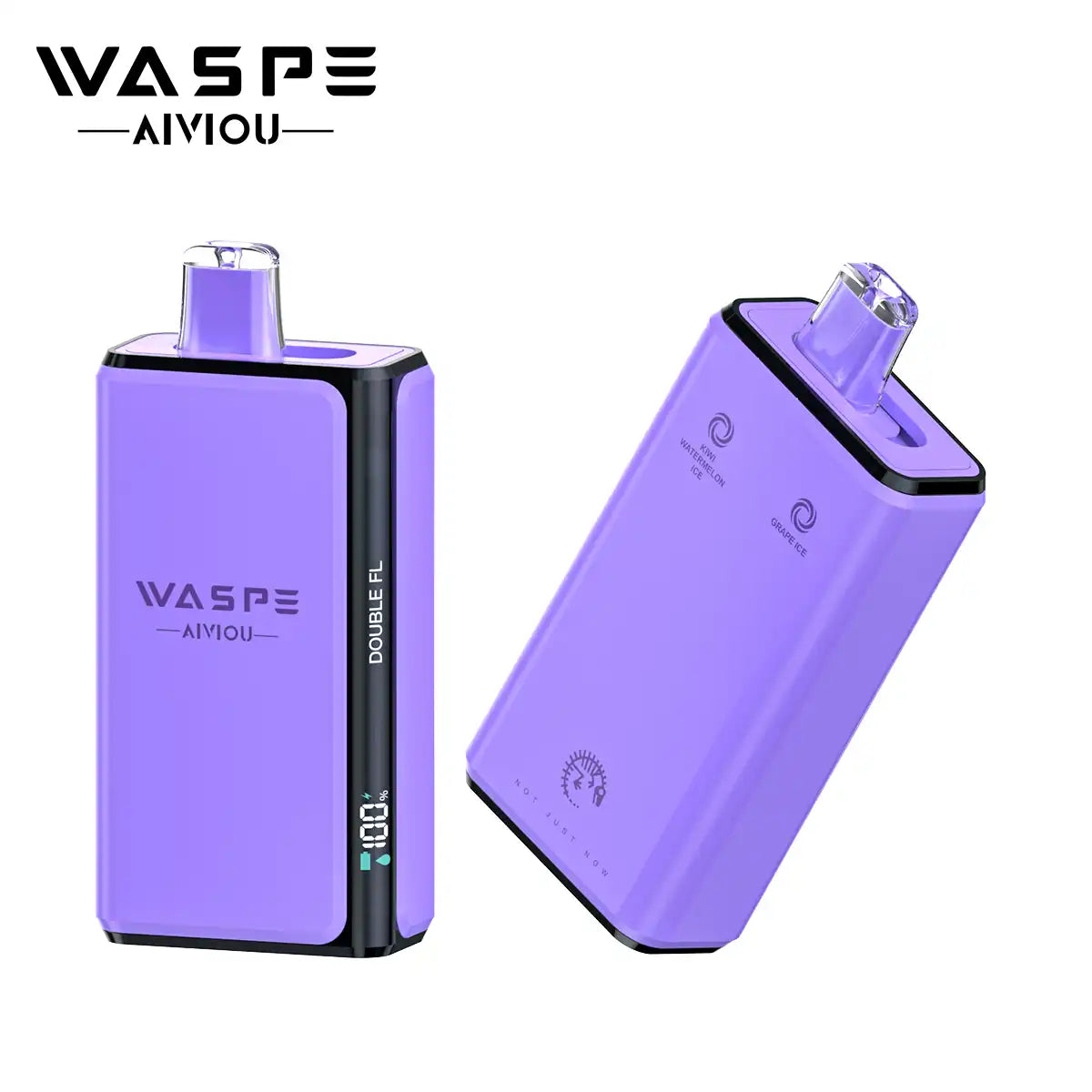 WASPE AIVIOU Double Taste 100000 Puffs Pro 2 In 1 100K Disposable Vapes Wholesale Bulk Buy Mesh Coil LED Screen