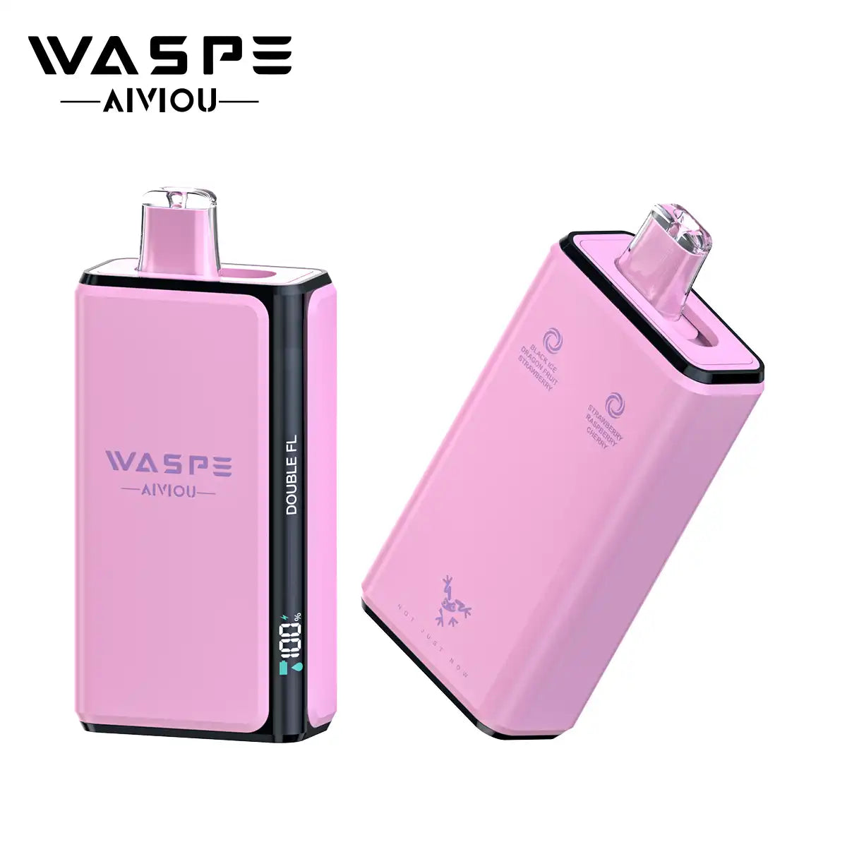 WASPE AIVIOU Double Taste 100000 Puffs Pro 2 In 1 100K Disposable Vapes Wholesale Bulk Buy Mesh Coil LED Screen