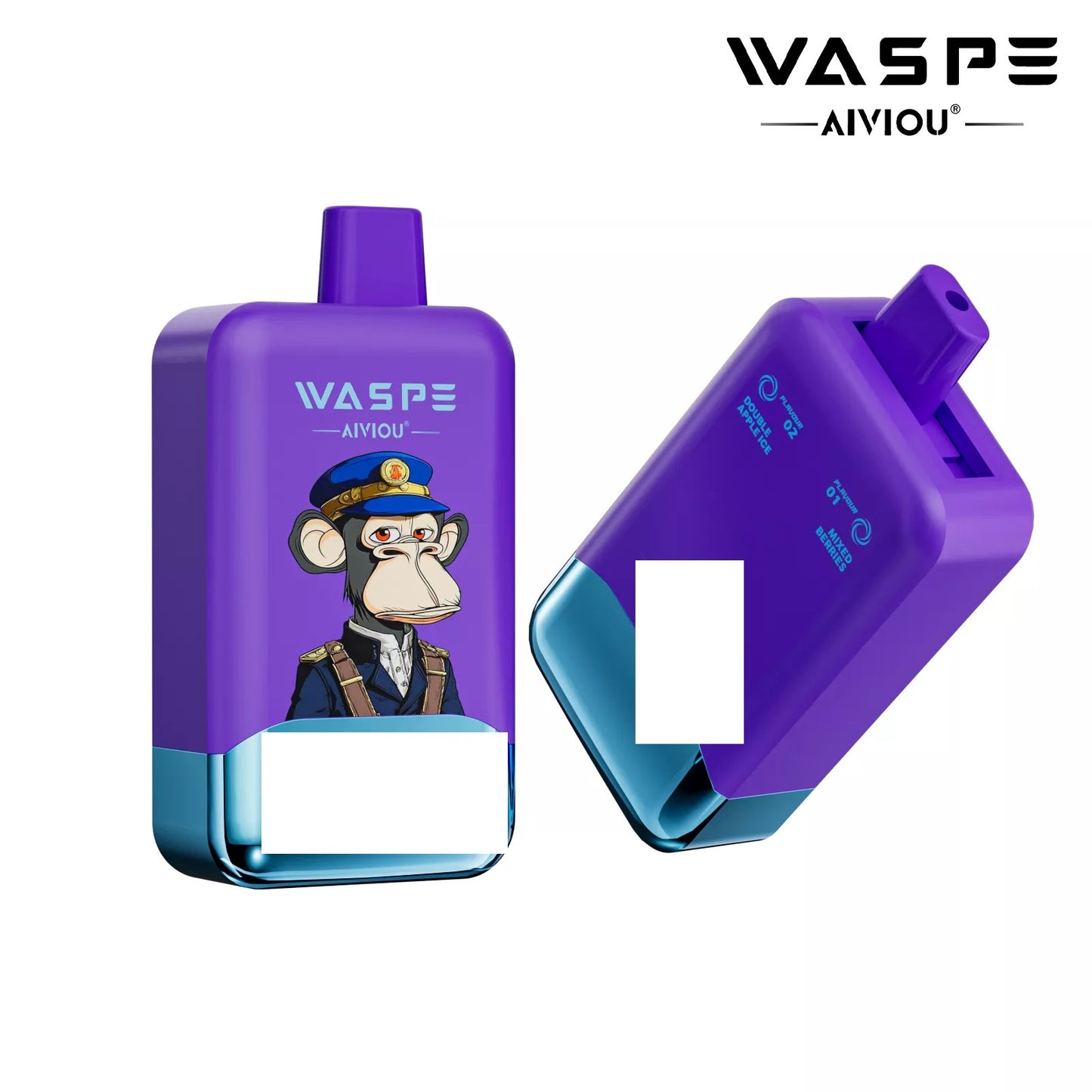 WASPE AIVIOU 40000 Puffs Double Taste LED Screen Bulk Buy Rechargeable Disposable Vapes Wholesale