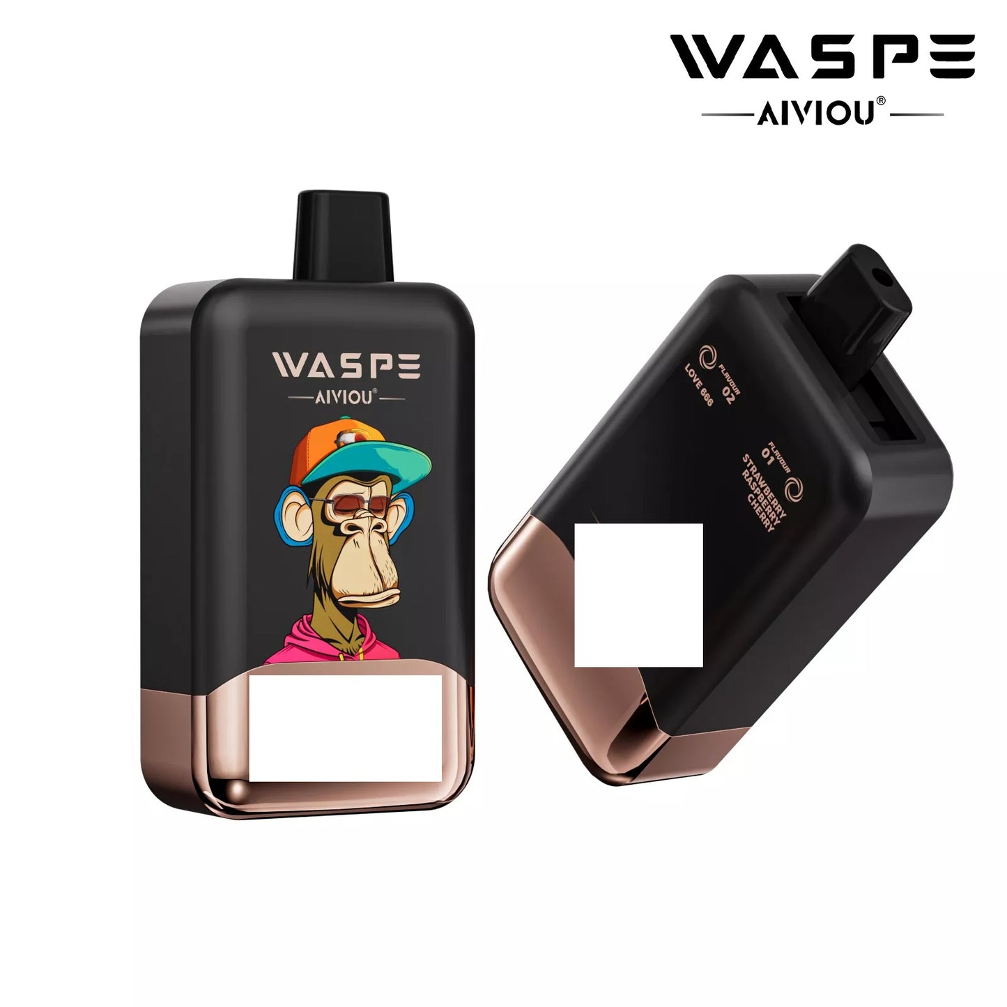 WASPE AIVIOU 40000 Puffs Double Taste LED Screen Bulk Buy Rechargeable Disposable Vapes Wholesale