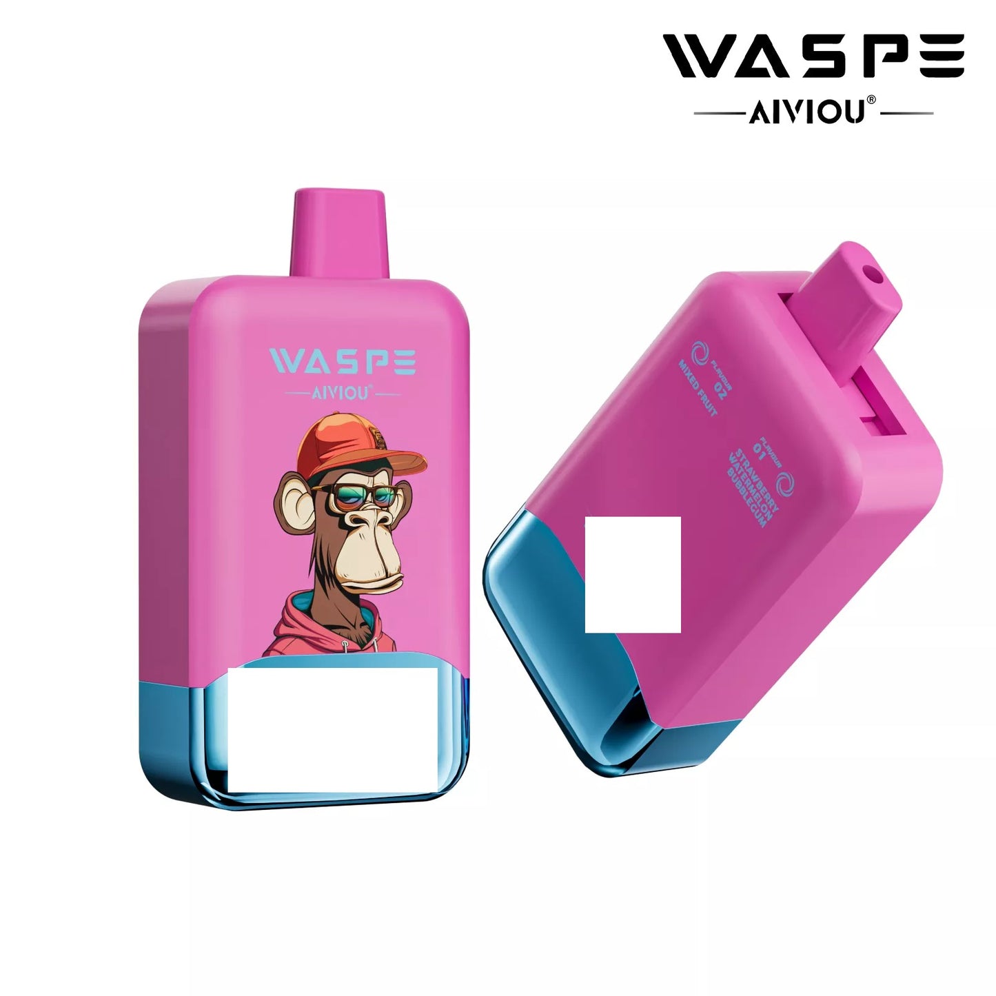 WASPE AIVIOU 40000 Puffs Double Taste LED Screen Bulk Buy Rechargeable Disposable Vapes Wholesale