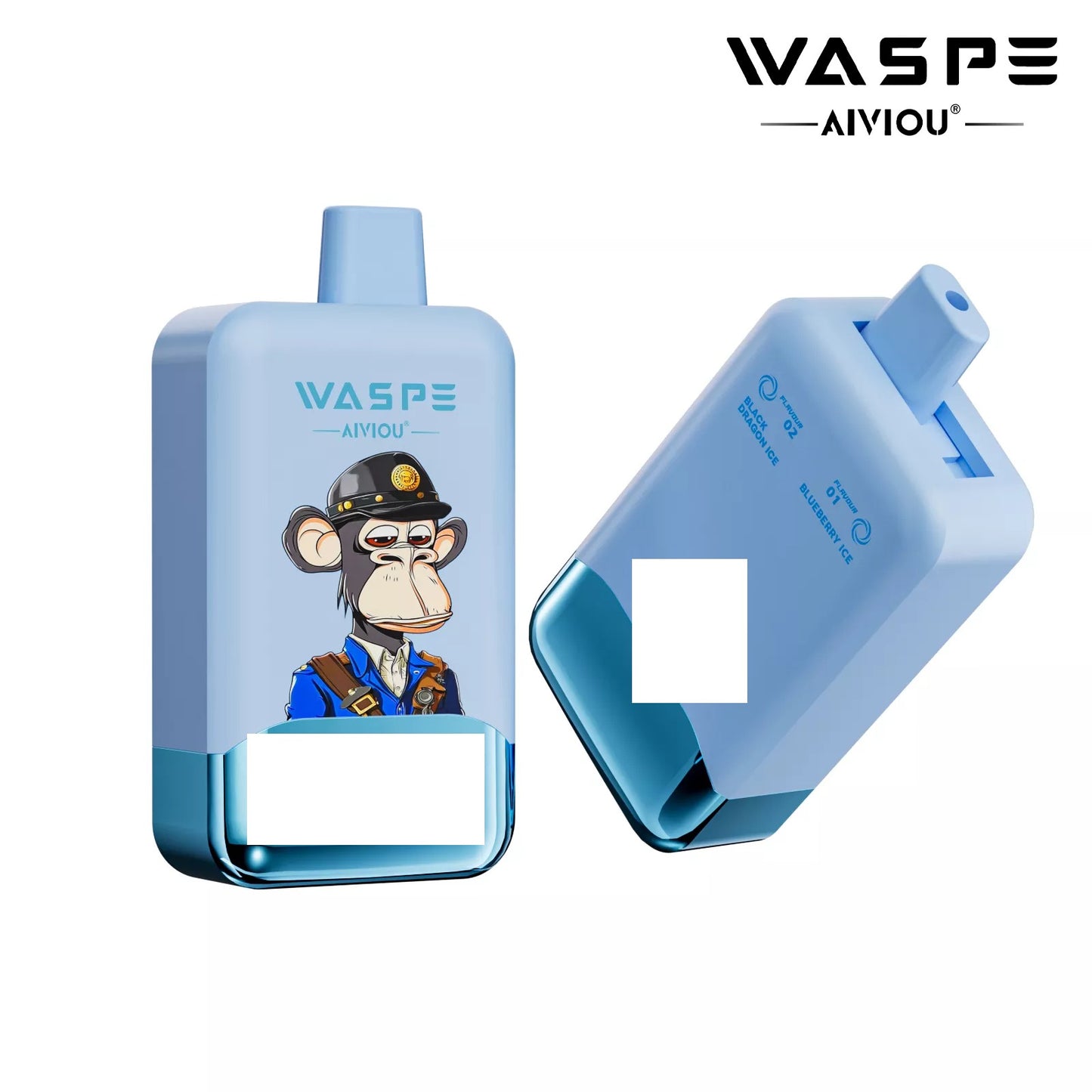 WASPE AIVIOU 40000 Puffs Double Taste LED Screen Bulk Buy Rechargeable Disposable Vapes Wholesale