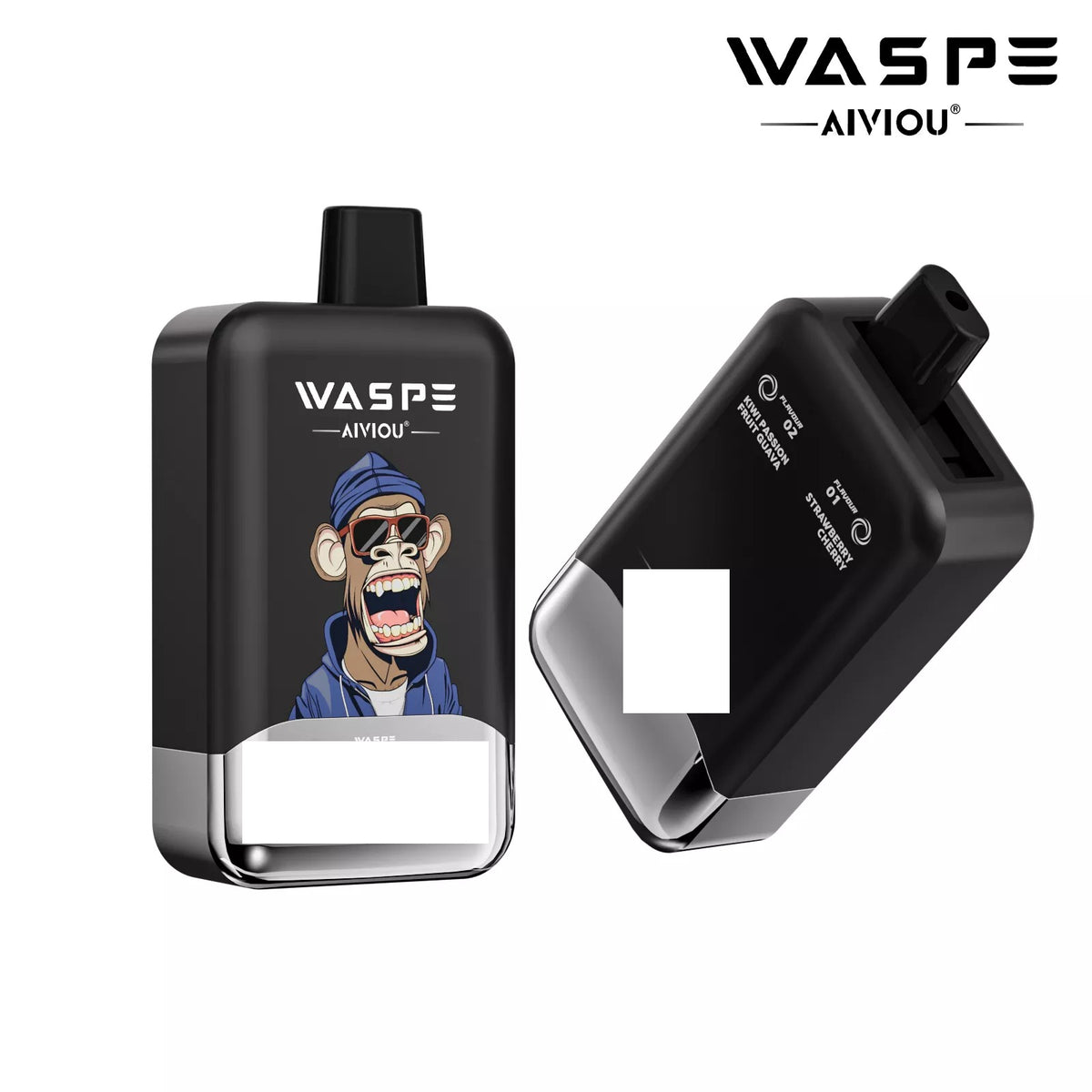 WASPE AIVIOU 40000 Puffs Double Taste LED Screen Bulk Buy Rechargeable Disposable Vapes Wholesale