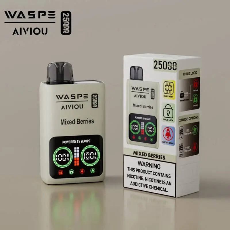 WASPE 25000 Puffs Disposable Vape Wholesale,	650 mAh ,25ML 10Flavors