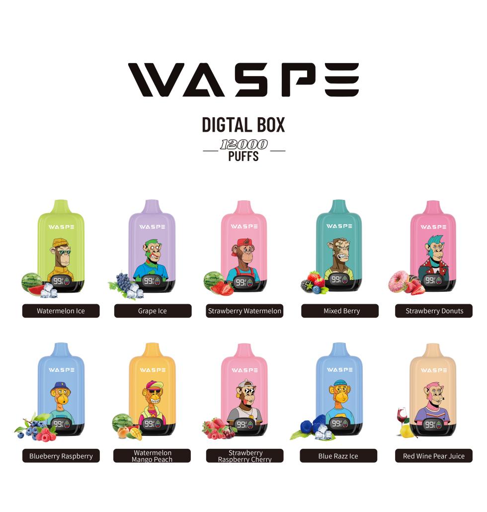 WASPE 12000 PUFFS Digital Box Disposable Vape