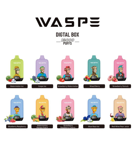 WASPE 12000 PUFFS Digital Box Disposable Vape