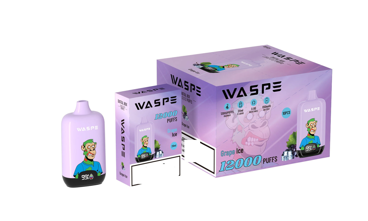 WASPE 12000 PUFFS Digital Box Disposable Vape