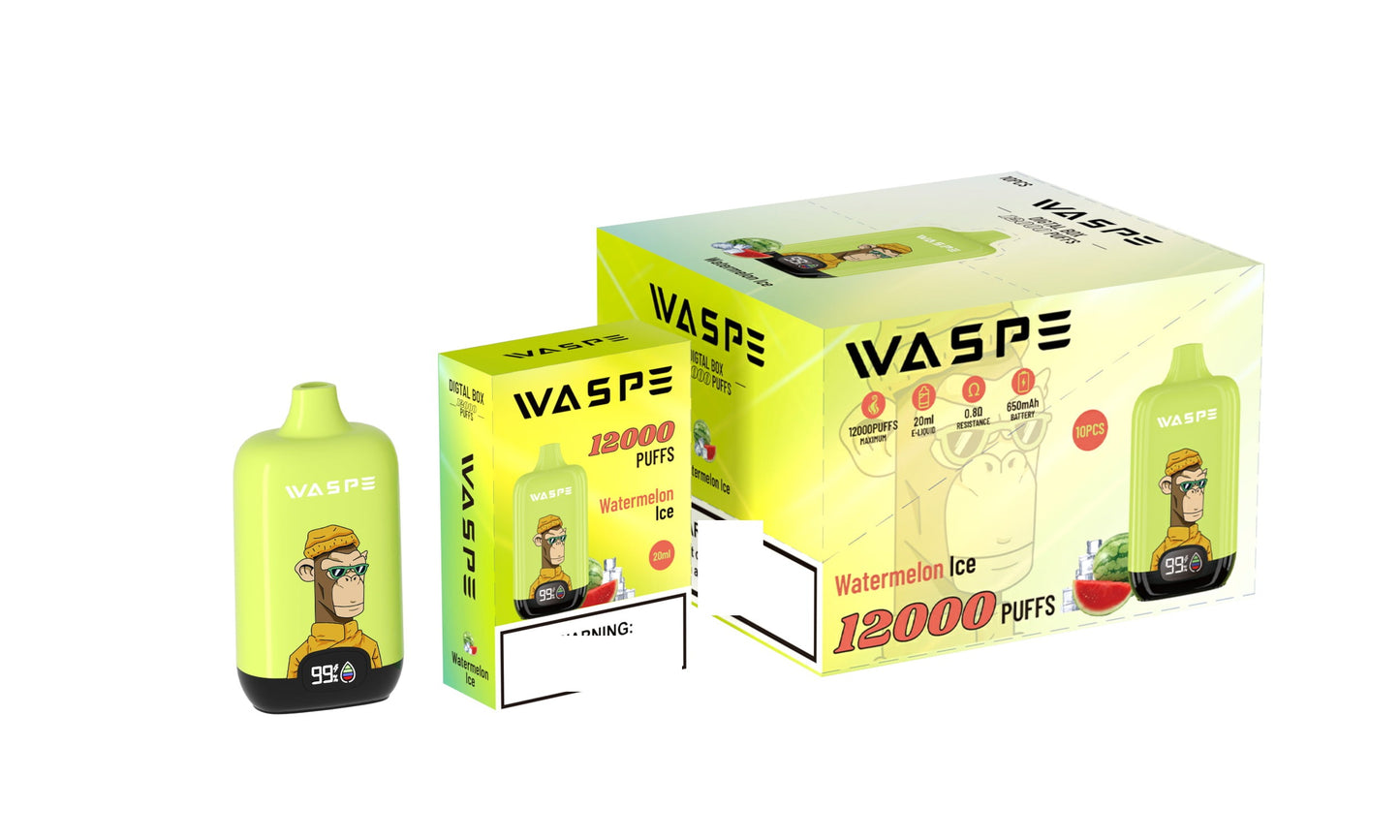 WASPE 12000 PUFFS Digital Box Disposable Vape