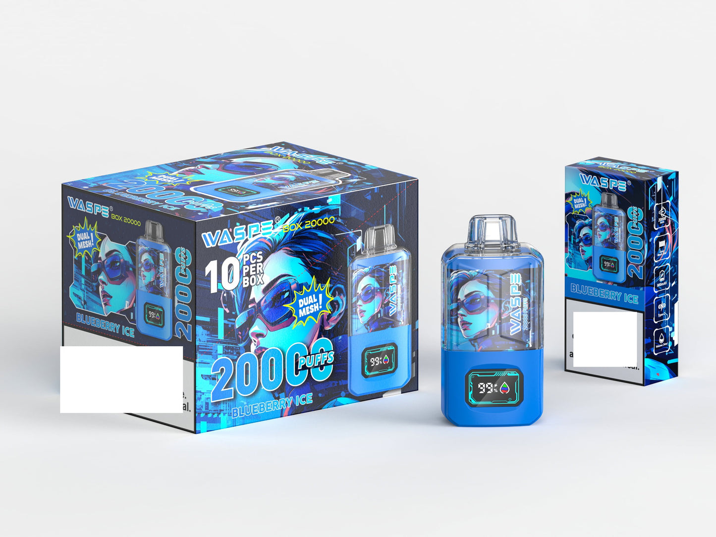 WASPE 20000 Puffs Dual Mesh Box Disposable Vape Wholesale