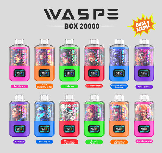 WASPE 20000 Puffs Dual Mesh Box Disposable Vape Wholesale