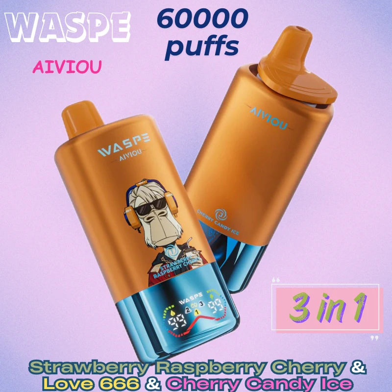 Waspe 3 in 1 60k puffs Factory Direct Supply Great sale