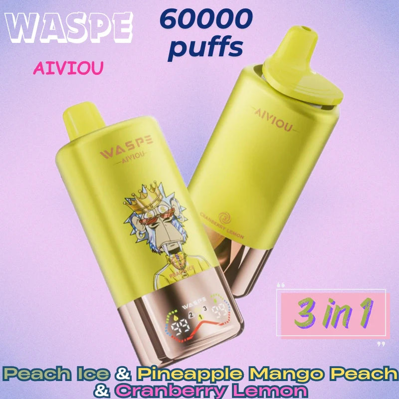 Waspe 3 in 1 60k puffs Factory Direct Supply Great sale