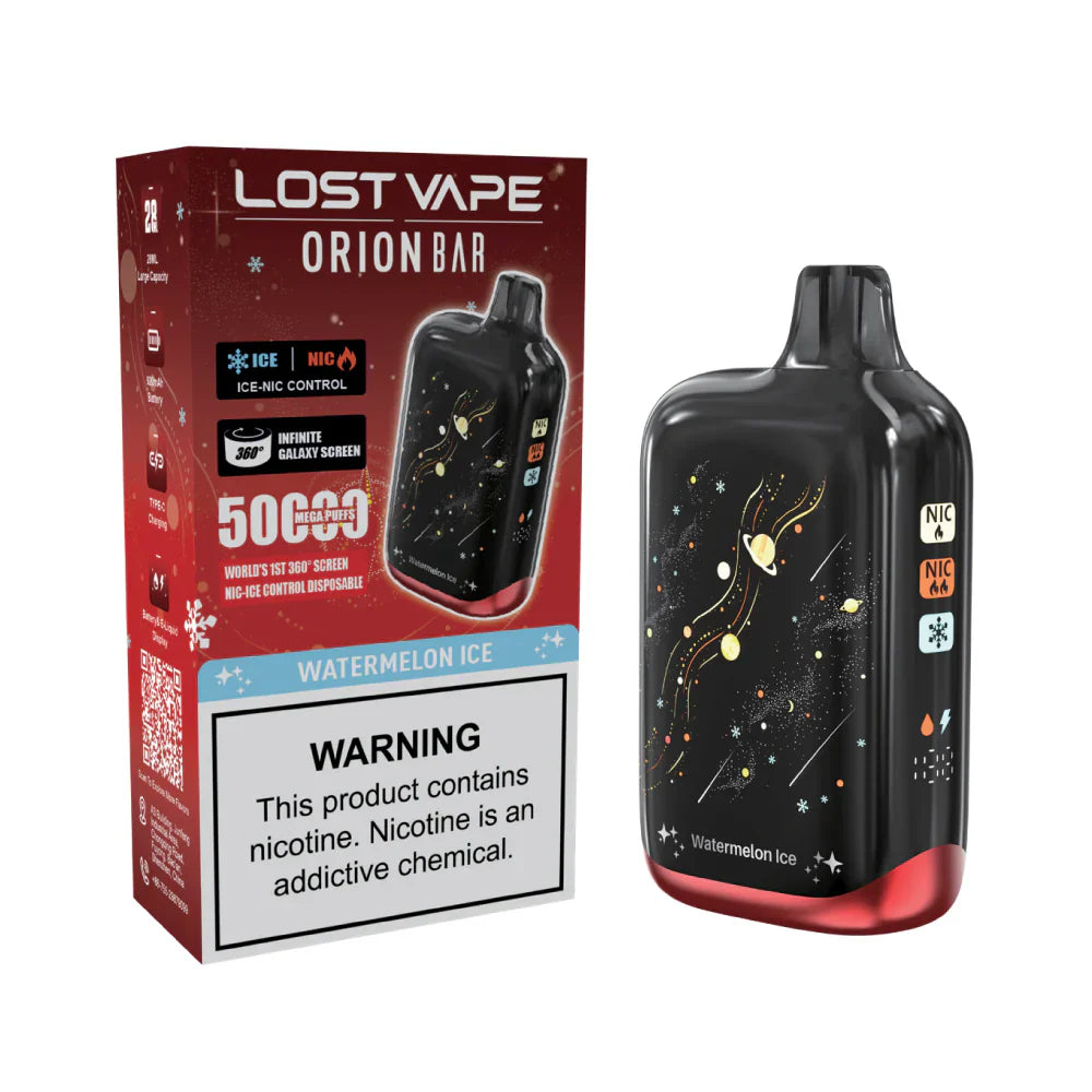 Watermelon Ice Lost Vape Orion Bar 50K Nic & Ice