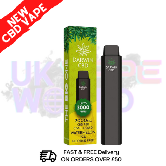 Dawin CBD Einweg-Vape mit Wassermeloneneis – 3000 Züge | 2000 mg