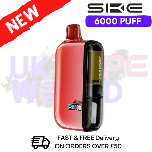 Wassermelone-Erdbeere SKE SIKARY 6000 PUFF 6K Einweg-Set