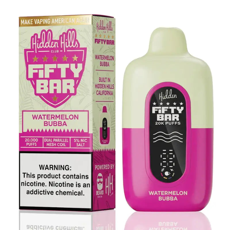 Watermelon Bubba - Fifty Bar 20K Disposable Vape