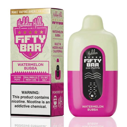 Watermelon Bubba - Fifty Bar 20K Disposable Vape