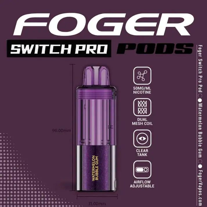 Watermelon Bubblegum - Foger Switch Pro 30K Disposable Pod