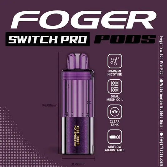 Watermelon Bubblegum - Foger Switch Pro 30K Disposable Pod
