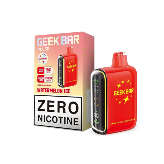Watermelon Ice - Geek Bar Pulse 15k Zero Nicotine Disposable Vape