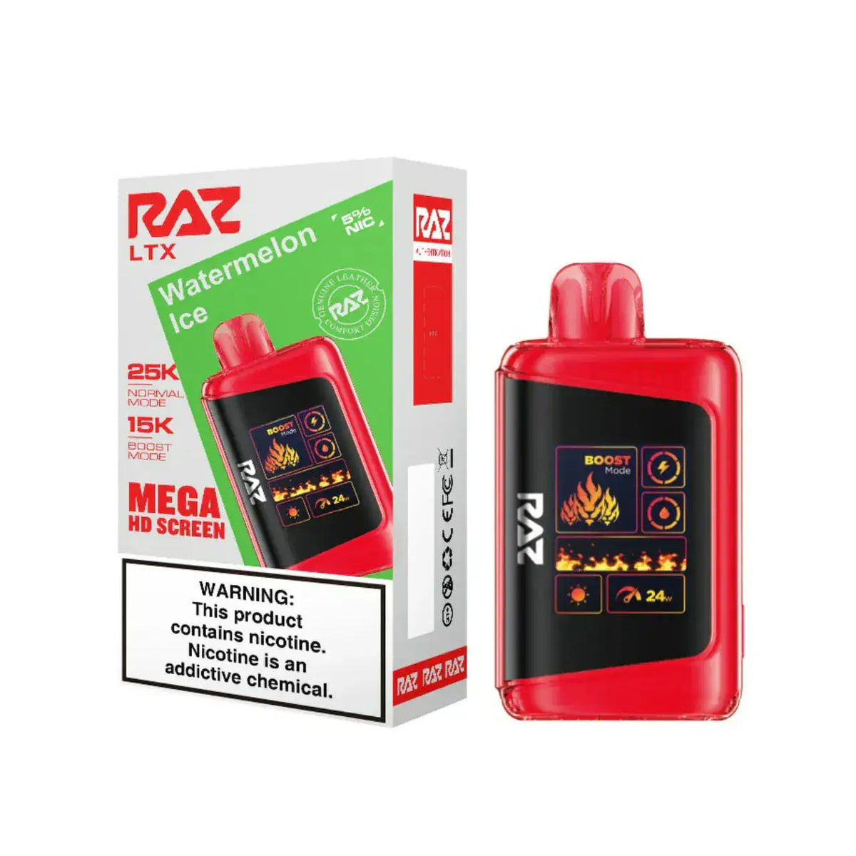Watermelon Ice - RAZ LTX DC25000 Disposable Vape