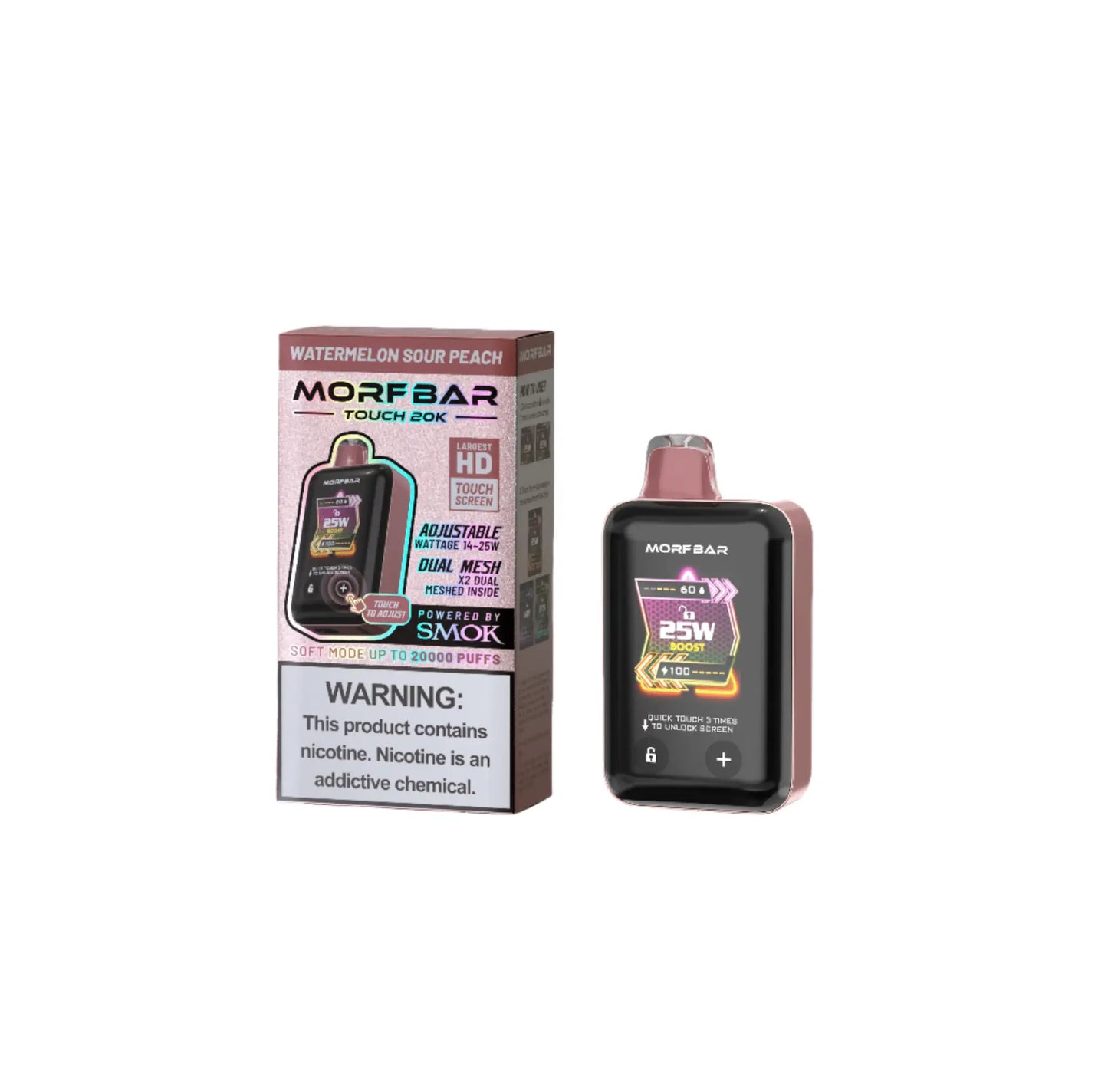 Watermelon Sour Peach - Morf Bar Touch 20K Disposable