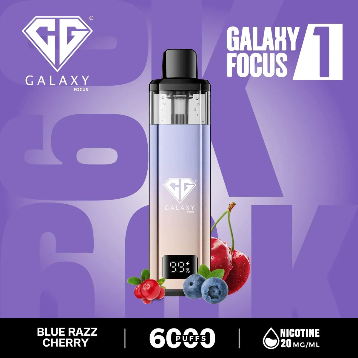 Galaxy Focus 1 6k Puffs Prefilled Pod Kit- Box of 5
