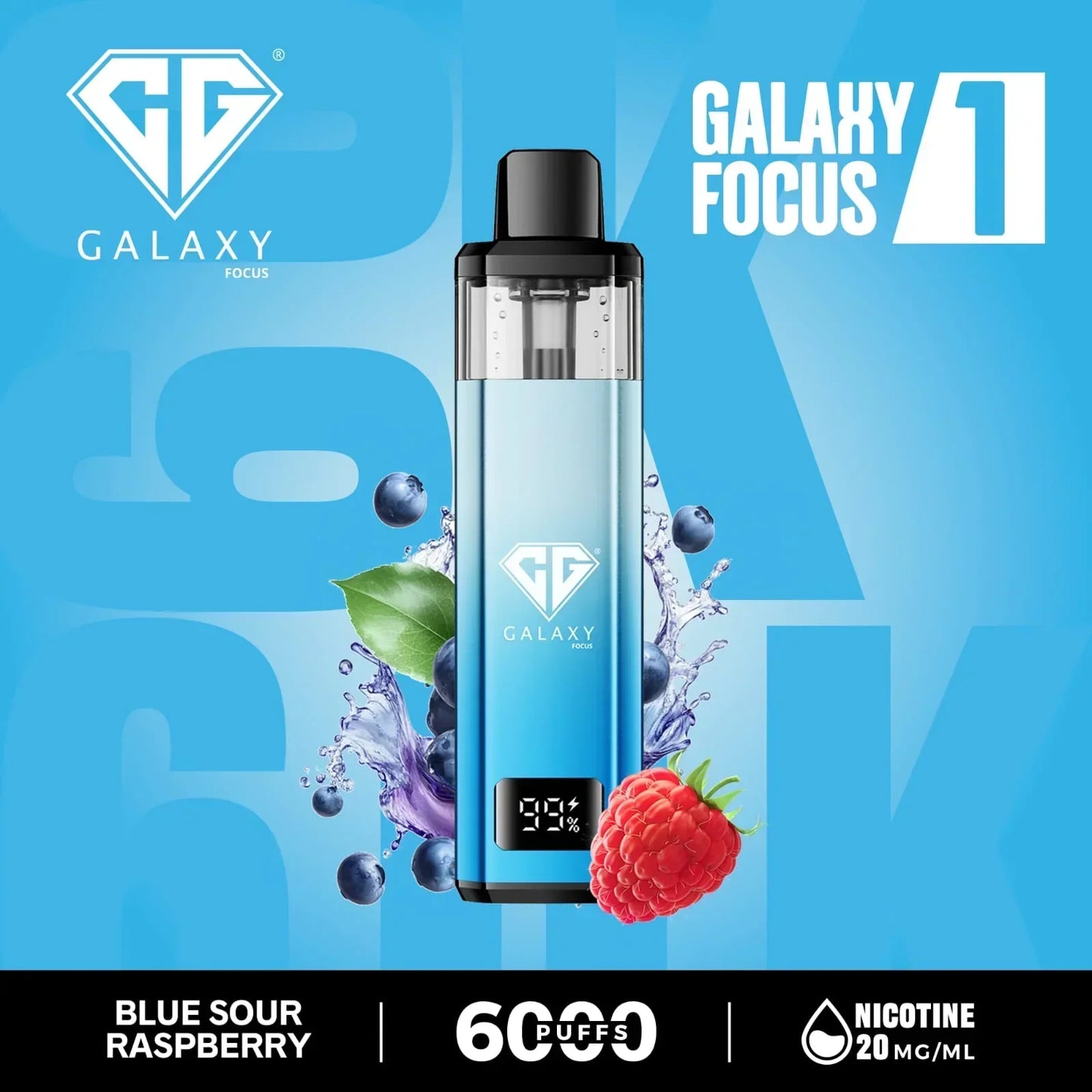 Galaxy Focus 1 6k Puffs Prefilled Pod Kit- Box of 5